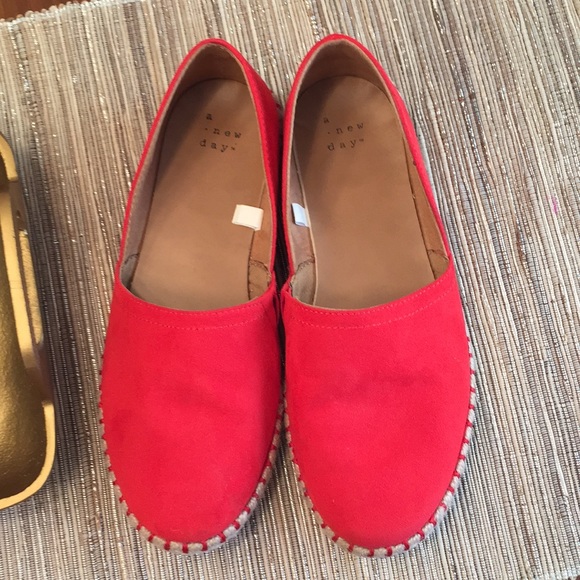 Andi Red Slip On Summer Espadrilles - Picture 3 of 8
